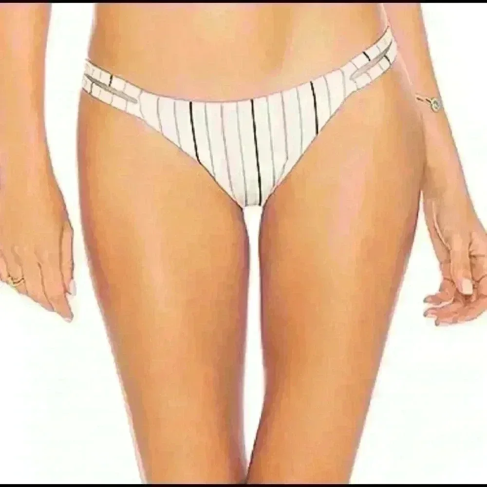 Tavik  Horizon Stripe Tapioca Vine Bikini L NWT